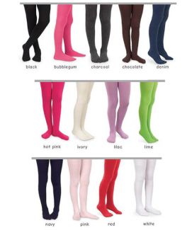 Jefferies Socks Wholesale Girls Colorful Pima Cotton Tights