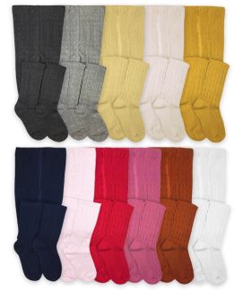 Jefferies Socks Wholesale Girls Classic Cable Tights 1 Pair