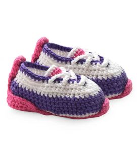 Jefferies Socks Baby Tennis Shoe Crochet Bootie 1 Pair