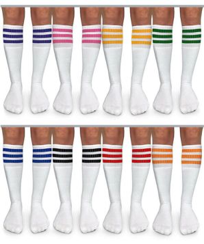 Jefferies Socks Wholesale Stripe Knee High Tube Socks 1Pair