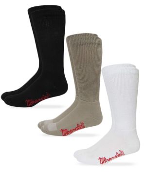 Wrangler Mens Wholesale Non-Binding Ultra Dri Smooth Toe Boot Crew Socks 1 Pair