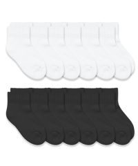 Top Flite Wholesale Mens Sport Quarter Socks 6 Pair Pack