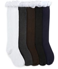 Jefferies Socks Girls Lace Pointelle Boot Knee High Socks 1 Pair