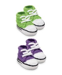 Jefferies Socks Wholesale Baby Sneaker Crochet Bootie Crib Shoes 1 Pair