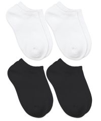 Jefferies Socks Wholesale Girls and Boys Seamless Capri Liner Low Cut Sport Socks 2 Pair Pack