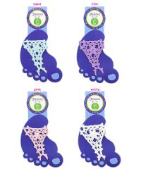 Jefferies Socks Wholesale Girls Summer Crochet Barefoot Sandal 1 Pair