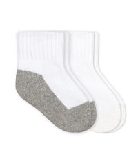 Jefferies Socks Wholesale Baby Seamless Smooth Toe Sport Quarter Half Cushion Socks 3 Pair Pack