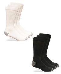 Carolina Ultimate Mens Wholesale Big & Tall Ribbed Cushion Sport Work Crew Socks 3 Pair Pack