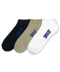 Top Flite Mens Wholesale Sport Full Cushion Low Cut Socks 3 Pair Pack