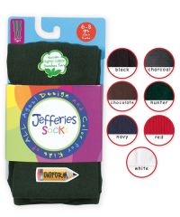 Jefferies Socks Girls School Uniform Seamless Smooth Toe Organic Cotton Tights
