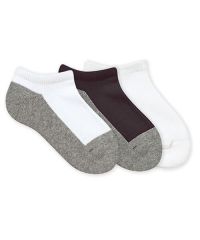 School Uniform Seamless Sport Low Cut Half Cushion Socks 3 PK