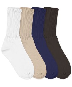 Jefferies Socks Smooth Toe Ribbed Cotton Crew Socks 1 Pair