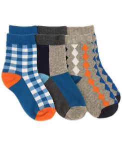 Jefferies Socks Pattern Dress Crew Socks 3 Pair Pack