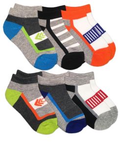 Jefferies Socks Colorful Sport Low Cut Socks 6 Pair Pack