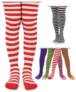 Jefferies Socks Halloween and Christmas Stripe Tights 1 Pair