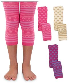 Jefferies Socks Stripes and Polka Dot Crop Tights 1 Pair