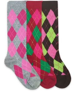 Jefferies Socks Argyle Knee High Socks 1 Pair