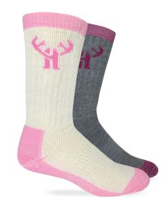 Huntworth Heavyweight Merino Wool Blend Boot Socks 2 Pair Pack