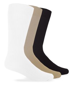 Jefferies Socks Microfiber Rib Dress Crew Socks 2 Pair Pack