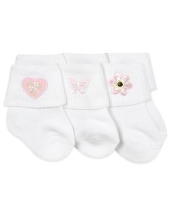 Jefferies Socks Girl Applique Collection Assortment