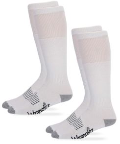 Wrangler Wellington Cushion Smooth Toe Work Boot Socks 2 Pair Pack