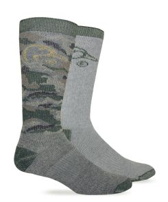 Ducks Unlimited Camo Merino Wool Cushion Crew Boot Socks 2 Pair Pack