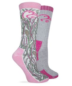 Ducks Unlimited Camo Merino Wool Heavyweight Crew Boot Socks 2 Pair Pack