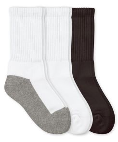Jefferies Socks School Uniform Smooth Toe Sport Crew Socks 3 Pair Pack