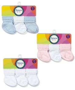 Jefferies Socks Rock-A-Bye Turn Cuff Socks 6 Pair Pack