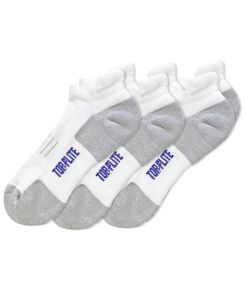 Top Flite Smooth Toe Coolmax Tab Low Cut Sport Socks 3 Pair Pack