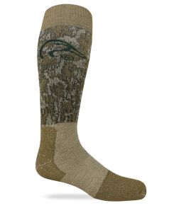 Ducks Unlimited Mossy Oak Bottomland Merino Wool Full Cushion Camo Tall Boot Socks 1 Pair
