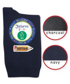 Jefferies Socks School Uniform Cotton Crew Socks 1 Pair