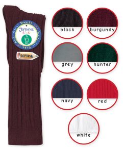 Jefferies Socks School Uniform Acrylic Cable Knee High Socks 1 Pair