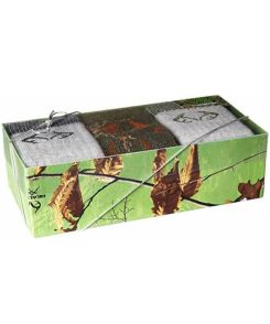 Realtree Gift Box Camo Merino Wool Boot Socks 3 Pair Pack
