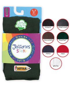 Jefferies Socks School Uniform Smooth Toe Organic Cotton Tights 1 Pair