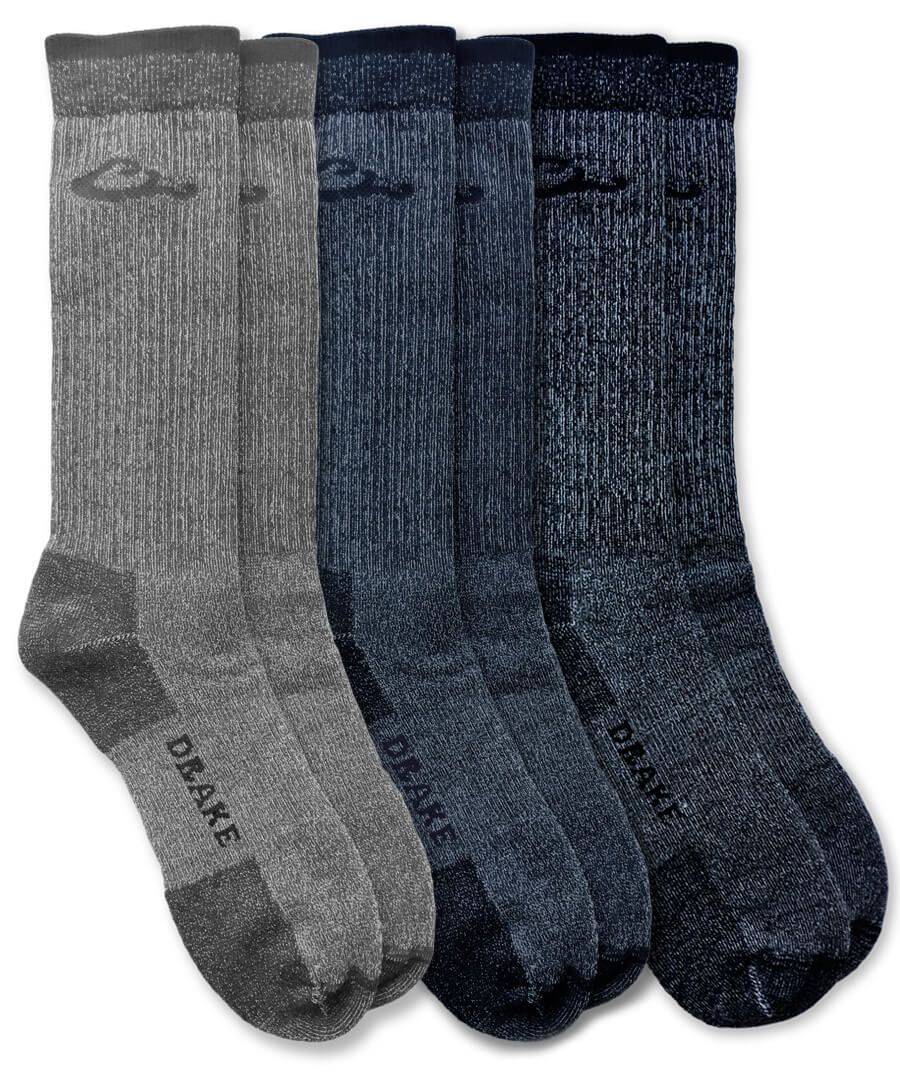 Ducks Unlimited Merino Wool Thermal Warm Cushion Tall Long Boot Socks 2 Pair 