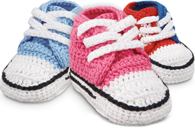 Jefferies Socks Hand Crocheted Bootie Crib Shoes for Newborn Baby Girls and Boys